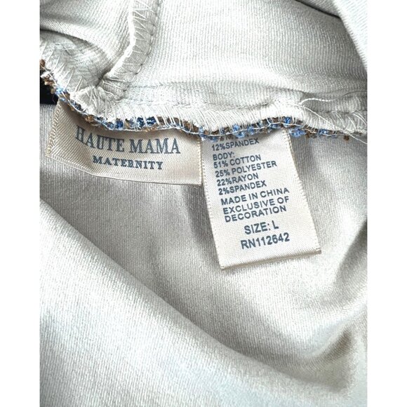 Haute Mama Maternity Curvy Denim Jeans With Stretch Belly Band Size Large - Picture 11 of 14